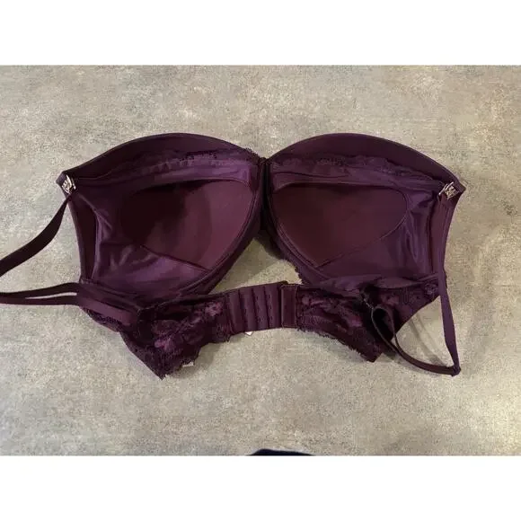 Victoria's Secret Body by Victoria wireless nursing bra deep purple,Size 36DDD - Picture 8 of 8